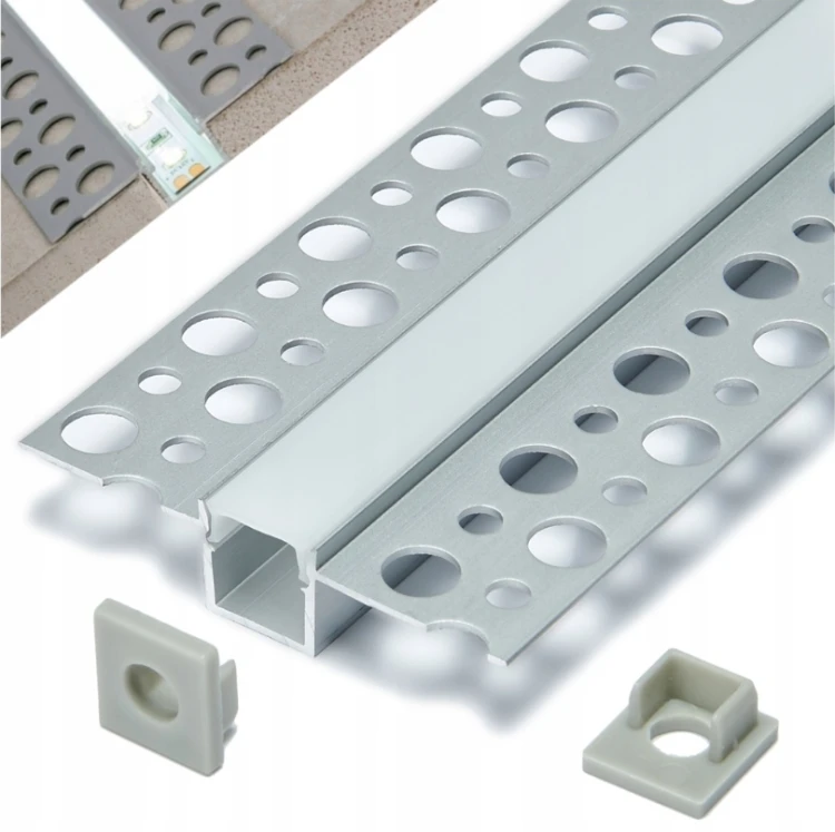 5x PROFIL LED PROFILE DO PŁYT GK GIPSOWYCH 2M Solidny Regips Aluminiowy