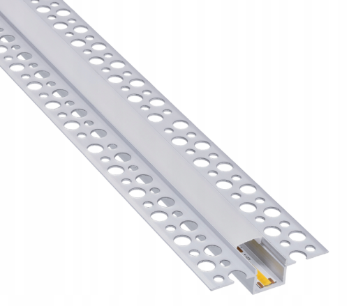 10x PROFIL LED ALUMINIOWY DO PŁYT GK GIPSOWYCH 2M Solidny Regips Taśmy LED