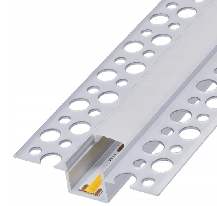10x PROFIL LED ALUMINIOWY DO PŁYT GK GIPSOWYCH 2M Solidny Regips Taśmy LED