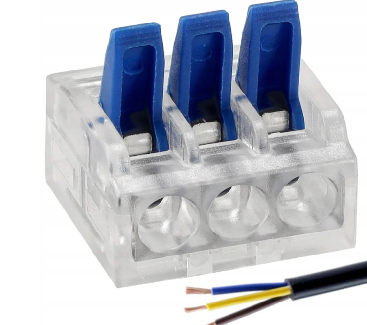5x Złączka Szybkozlaczka Elektryczna 3-przewodowa Instalacyjna Zaciskowa