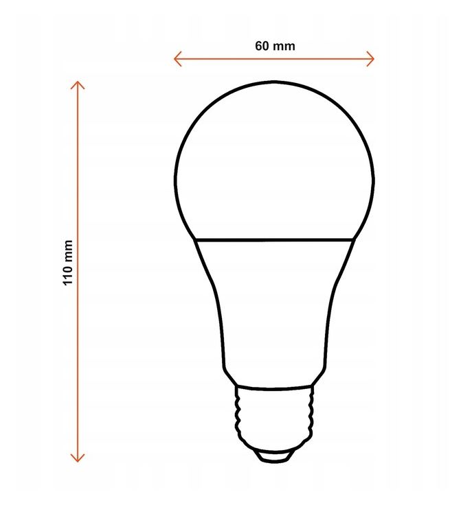 6x Żarówka LED E27 15W = 150W 1200lm CCD BIAŁA Kulka NEUTRALNA 4500K