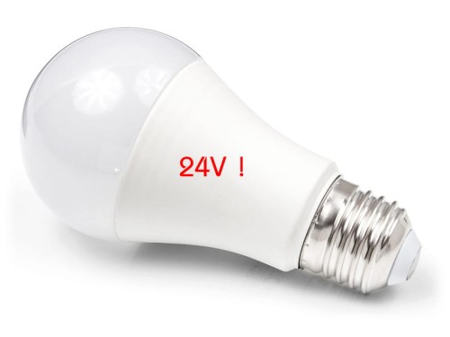 Żarówka LED - E27 - 10W - 900Lm - biała neutralna - 24V