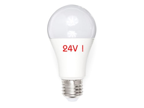 Żarówka LED - E27 - 10W - 900Lm - biała neutralna - 24V