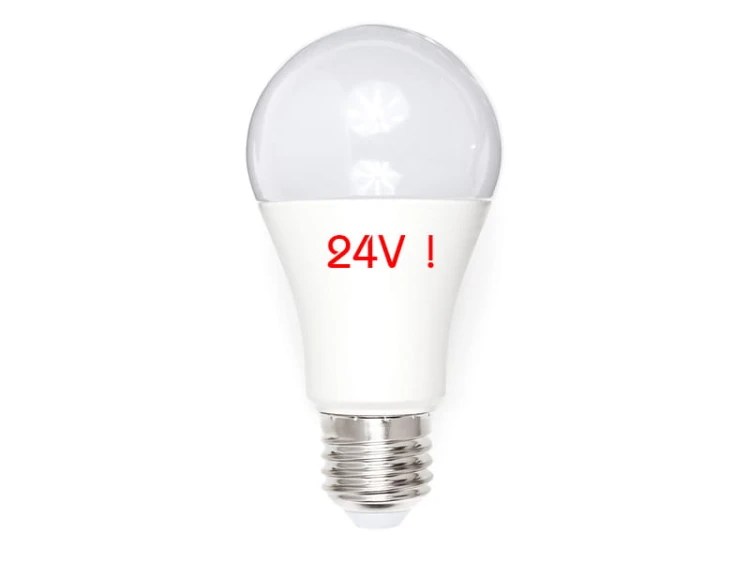 Żarówka LED - E27 - 10W - 900Lm - biała neutralna - 24V