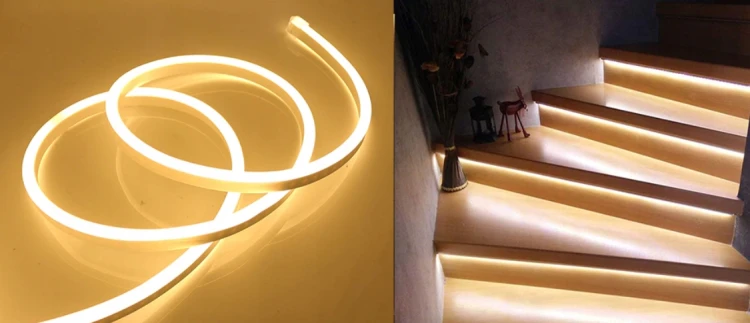 Taśma LED NEON - 230V - 1m - 8W/m - IP65 - biała neutralna