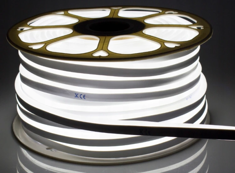 Taśma LED NEON - 230V - 1m - 8W/m - IP65 - biała neutralna