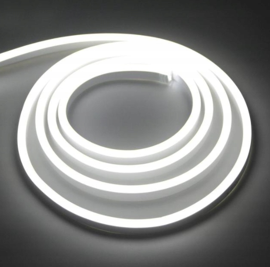 Taśma LED NEON - 230V - 1m - 8W/m - IP65 - biała neutralna