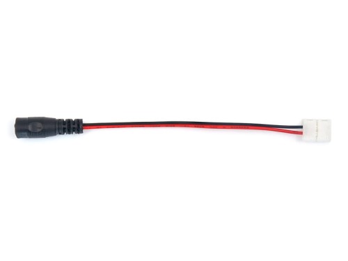 Gniazdo DC 2,1mm +spinka do taśm LED 10mm