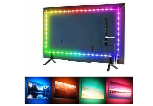 Taśma LED RGB 14,4W/m 12V 5m IP63 SMD5050 72W - Mocna wielokolorowa