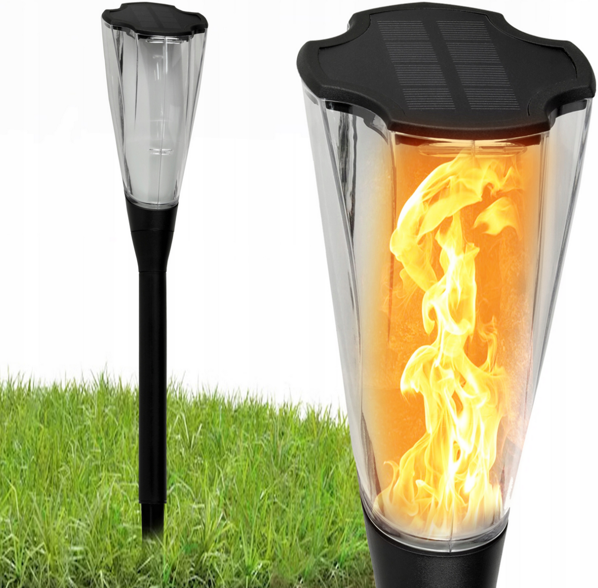 Lampa solarna LED POCHODNIA Premium IP65 - 65cm