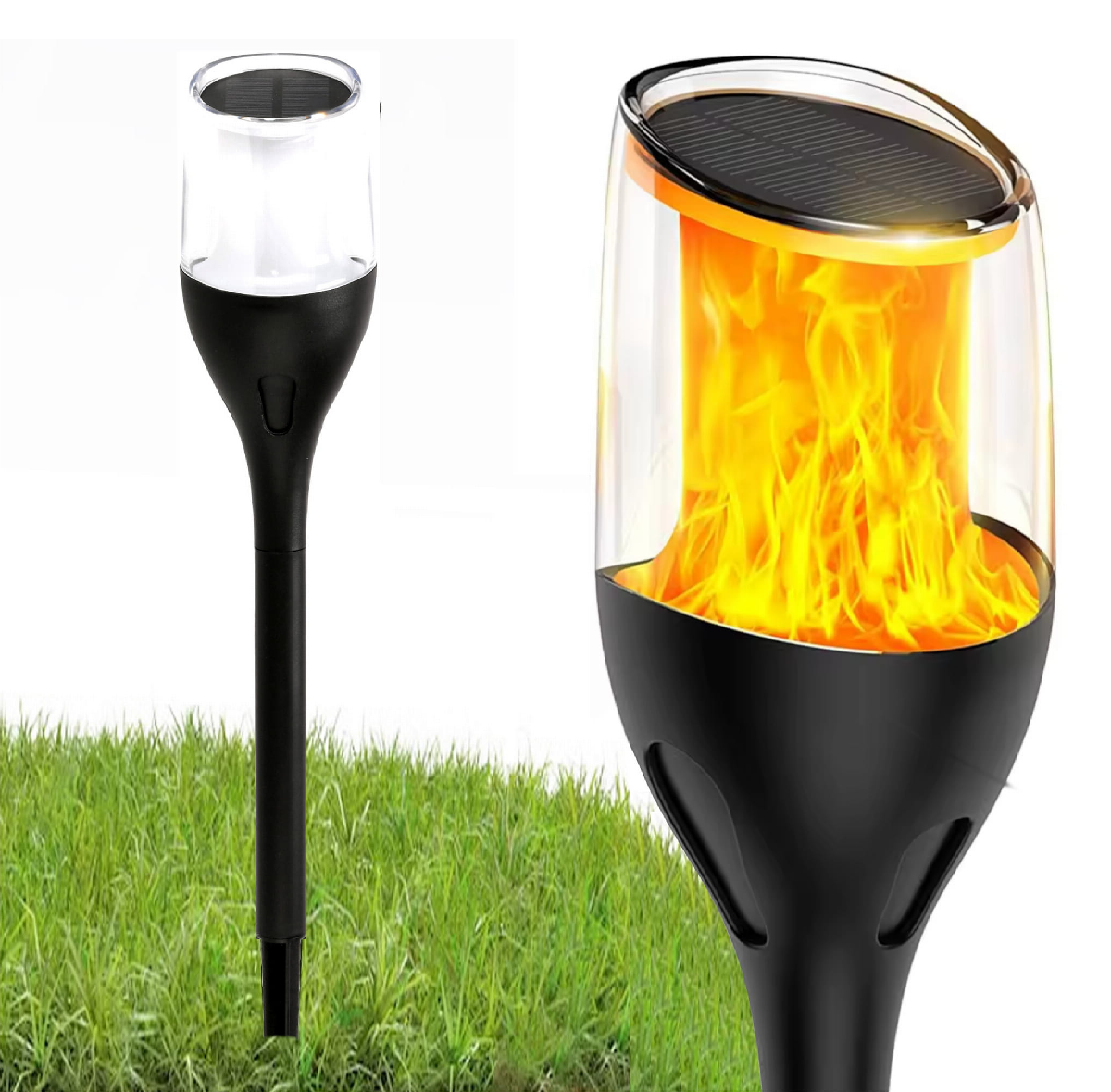 Lampa solarna LED POCHODNIA IP65 - 65cm