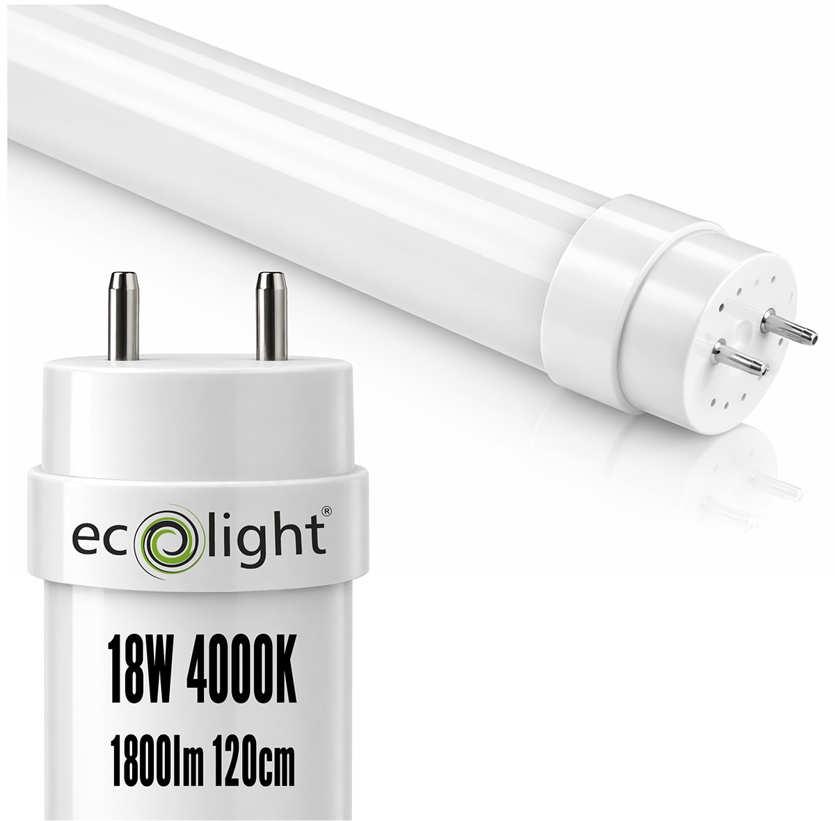 Świetlówka LED - 120cm - 18W - 1800lm T8 - barwa neutralna